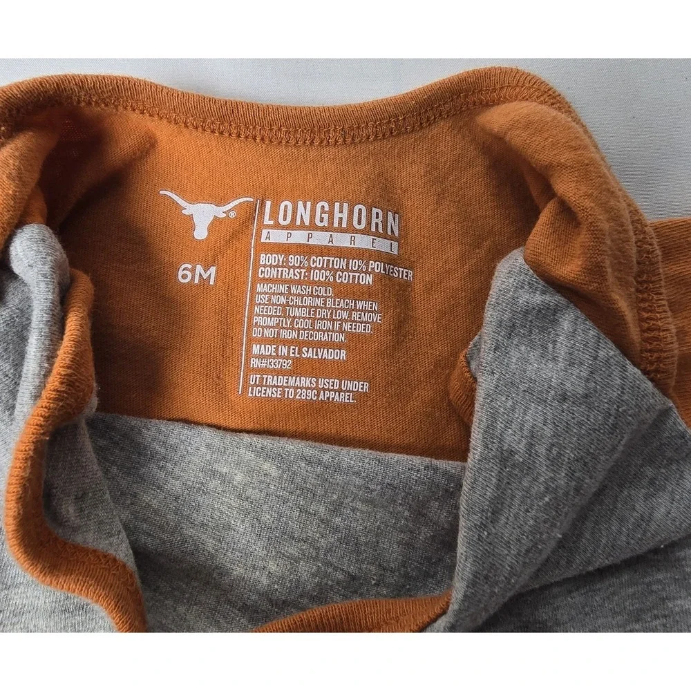 Texas Longhorns Baby Onsie Size‎ 6m